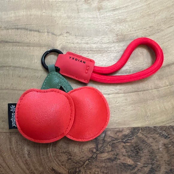 Red Cherry Keychain - Picture 3 of 3